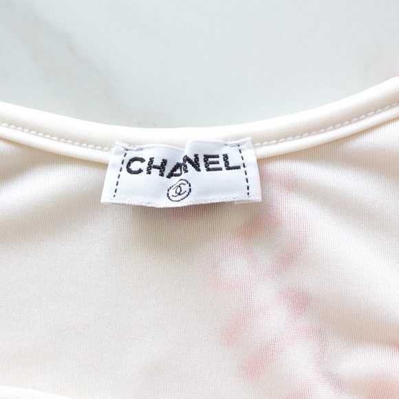 Rare Chanel Vintage 1996 White Rouge 96P Swimsuit - Picture 8 of 13
